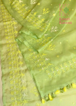 Load image into Gallery viewer, Mayur Organza Kasuti Saree
