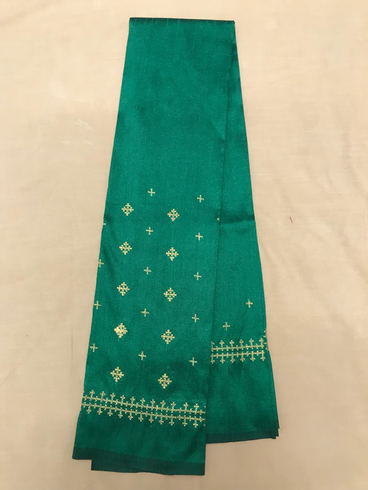 Green Diamond Kutchwork Blouse