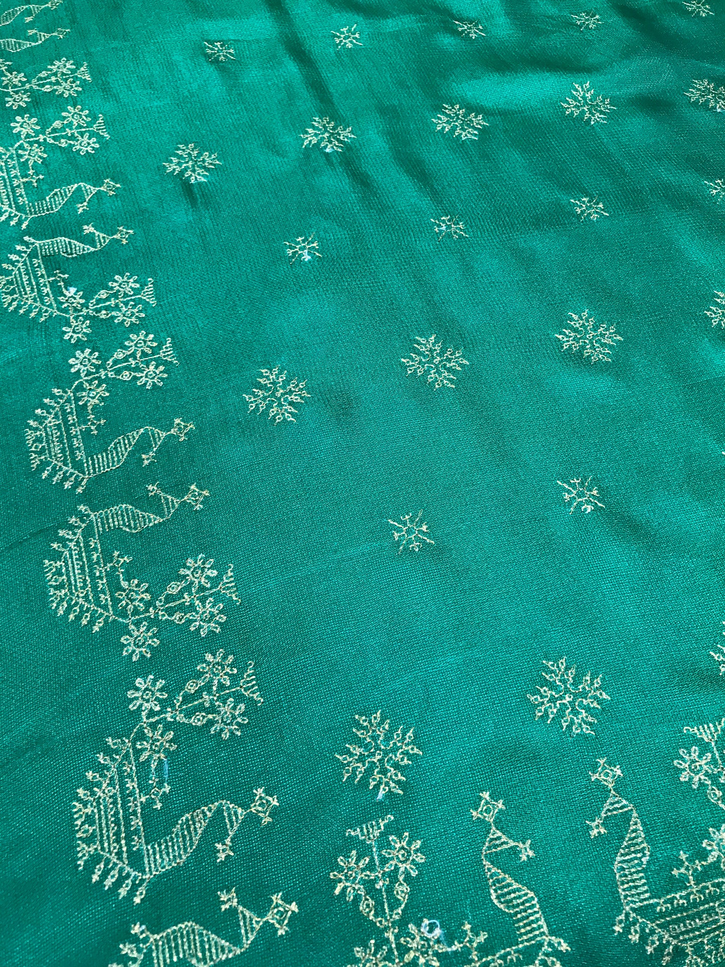 Green Golden Goose Saree