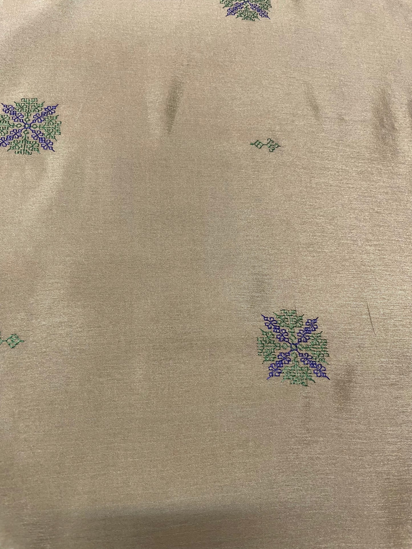 Beige Rudraksha Border Saree