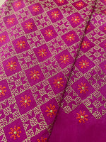 Load image into Gallery viewer, Royal blue chaya kasuti blouse front embroidery with kasuti motifs