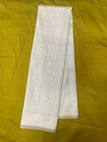 Load image into Gallery viewer, Baby pink kasuti stripes blouse side angle showing embroidered stripes