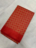 Load image into Gallery viewer, Red jaali kasuti blouse back embroidery hook detail