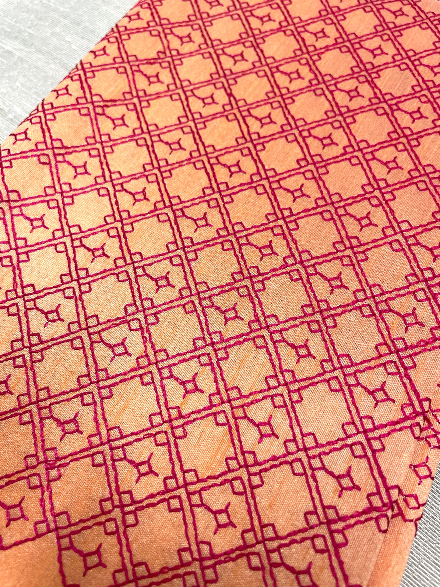Peach Jaali Kasuti Blouse