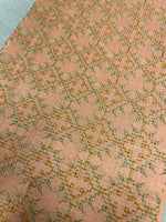 Load image into Gallery viewer, Peach kasuti bloom blouse featuring hand embroidered motifs