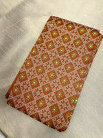 Load image into Gallery viewer, Embroidered sleeve detail of rust brown kasuti blouse