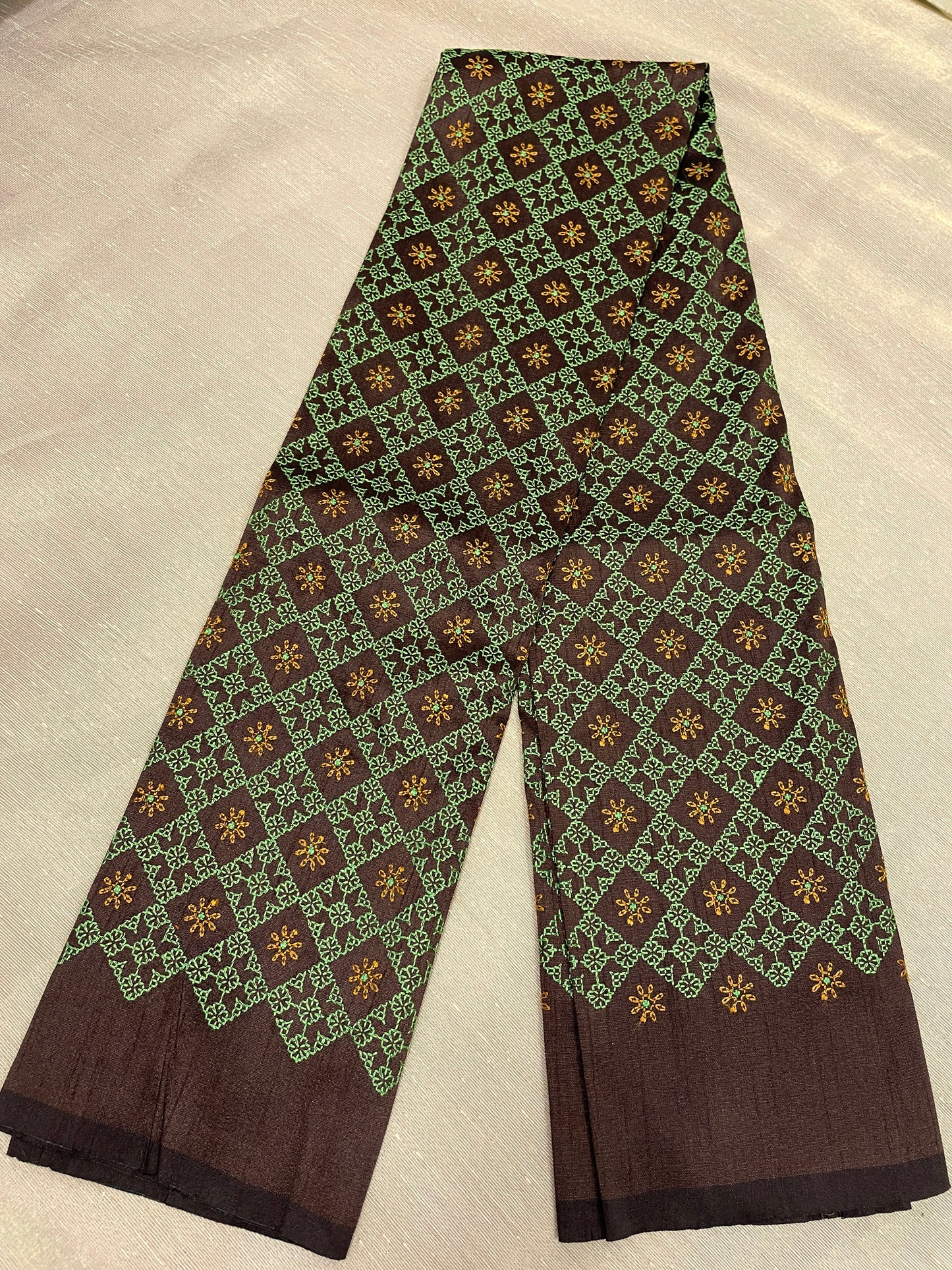 Coffee Brown Chaya Kasuti Blouse