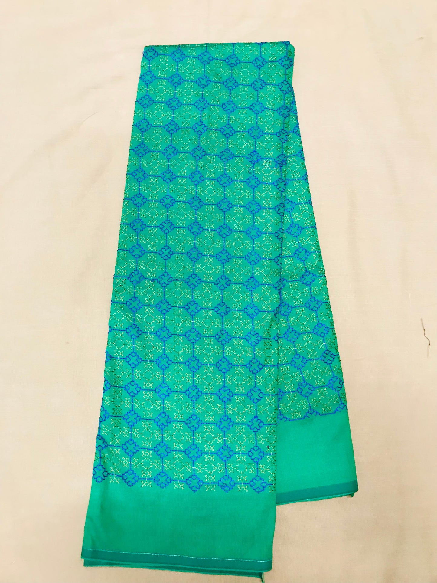 Mehendi Kasuti Garden Blouse