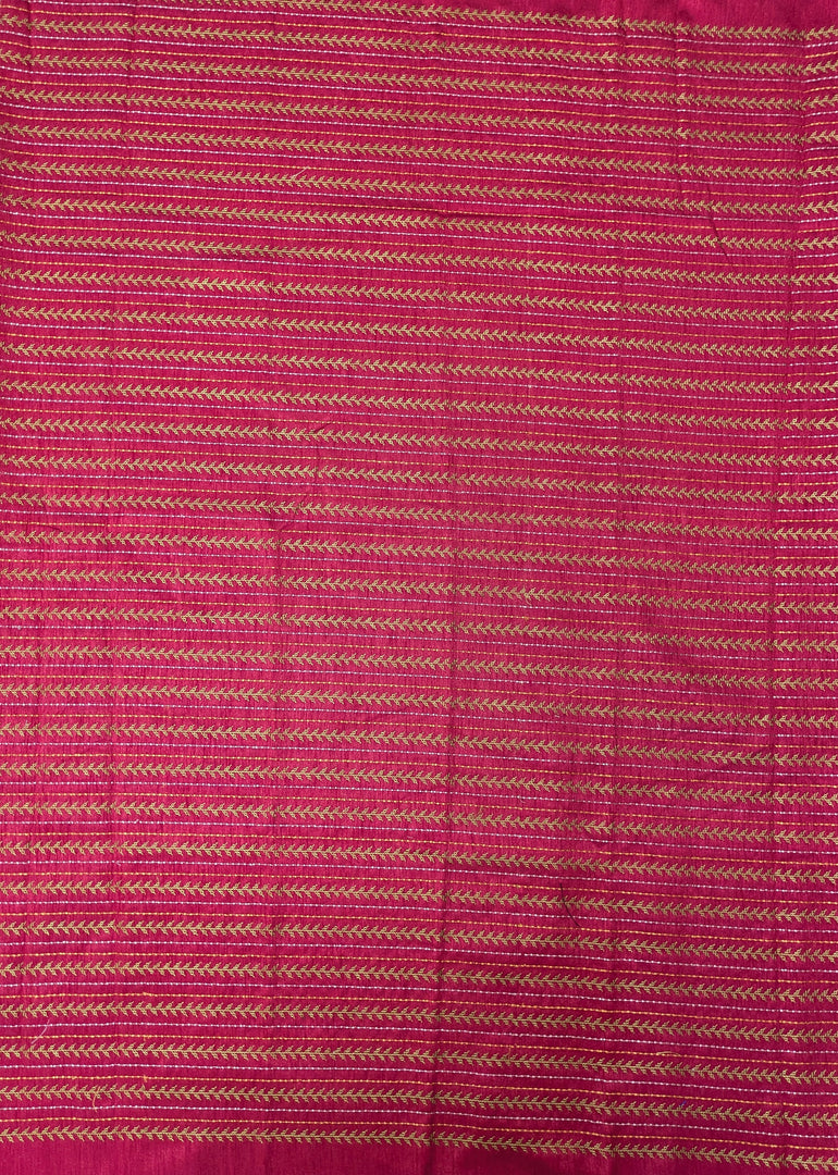 Magenta village kasuti blouse back embroidery close-up
