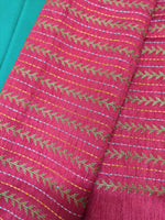 Load image into Gallery viewer, Magenta village kasuti blouse with hand embroidery front