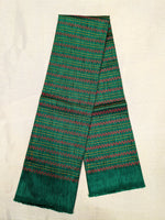 Load image into Gallery viewer, Bottle green kasuti blouse back embroidery detail
