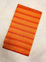 Load image into Gallery viewer, Orange kasuti blouse embroidery close-up view