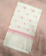 Load image into Gallery viewer, White diamond kutchwork blouse embroidery close-up