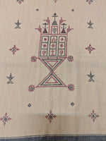 Load image into Gallery viewer, Handwoven chutney green cotton saree with mayur bird motif details
