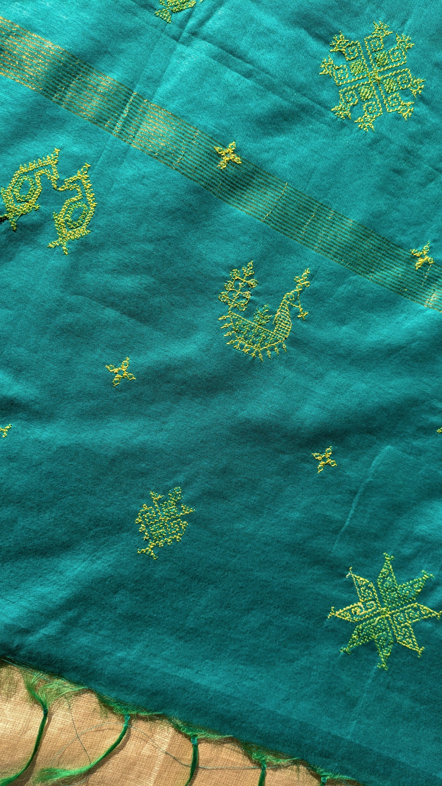 Seagreen Kasuti Ooru Saree