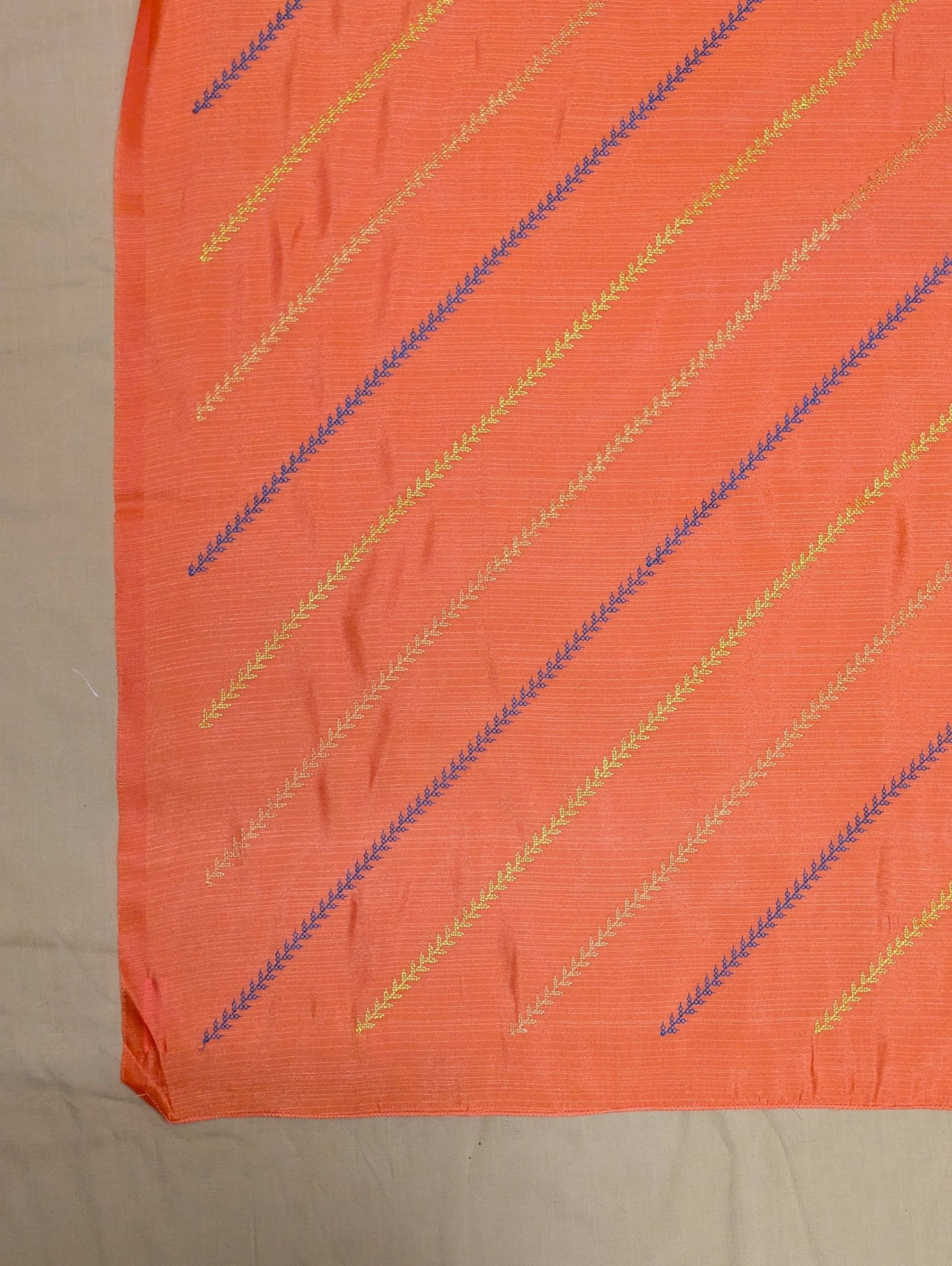 Orange Kala Leheriya Kasuti Saree Combo