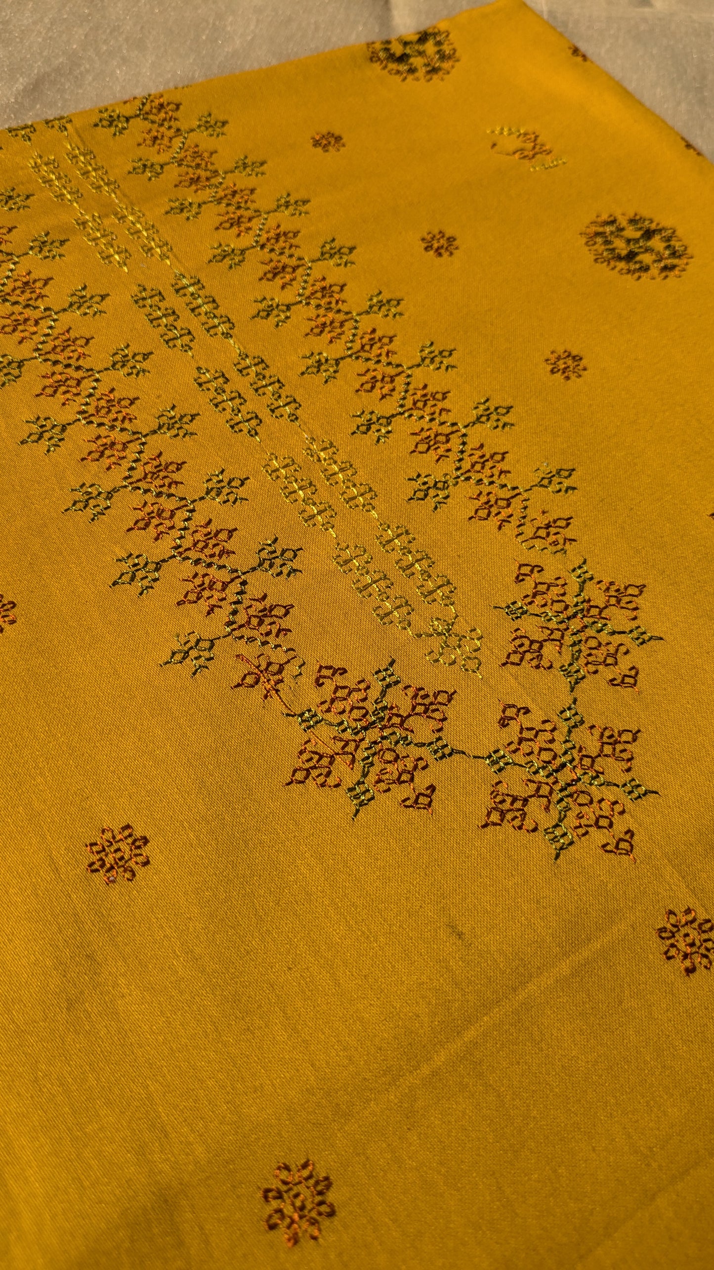 Mustard Chitrakoot Kurta Material