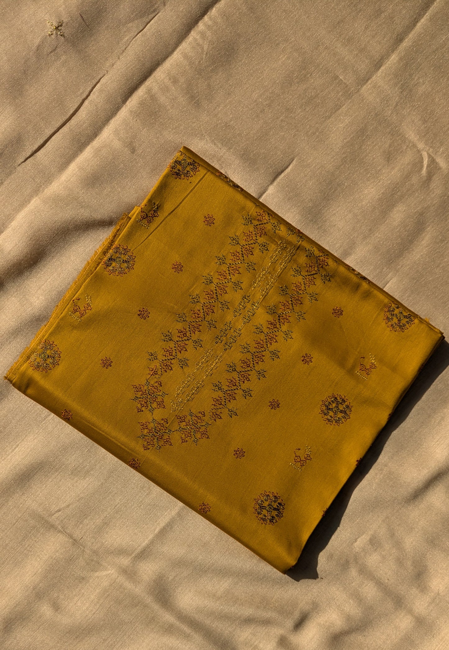 Mustard Chitrakoot Kurta Material
