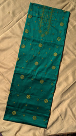 Load image into Gallery viewer, green chitrakoot kurta material fabric texture close-up