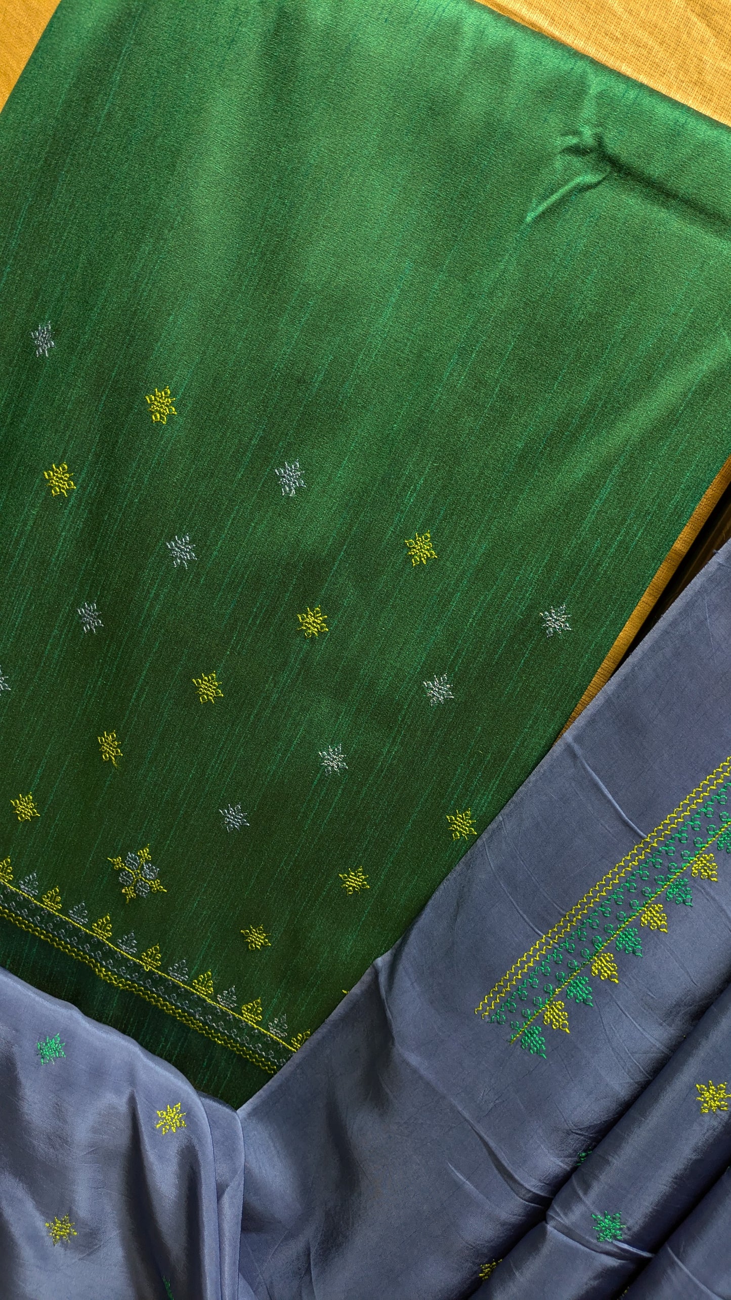 Neeli Tulsi Kasuti Saree