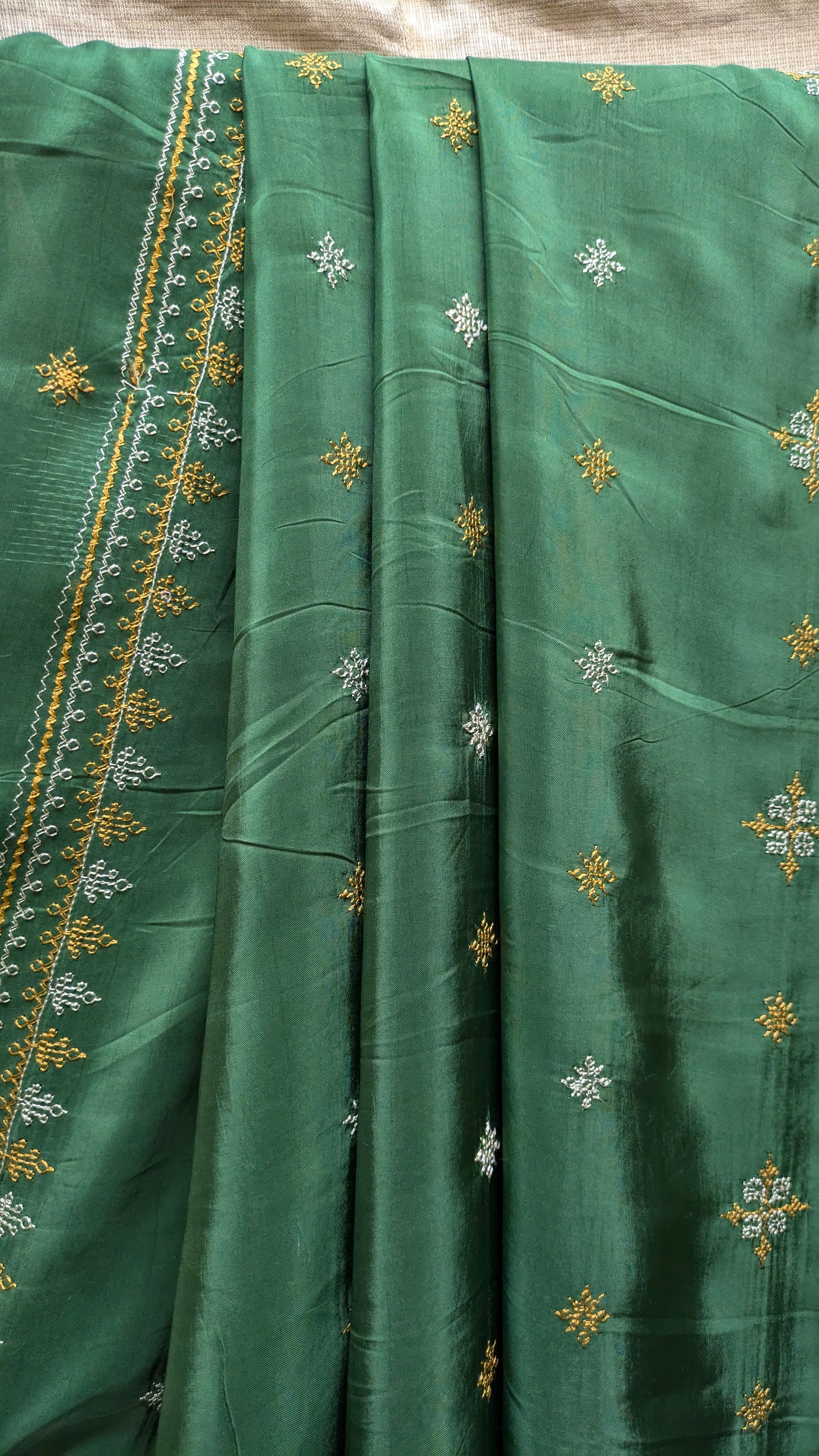 Hasiru Tulsi Kasuti Saree