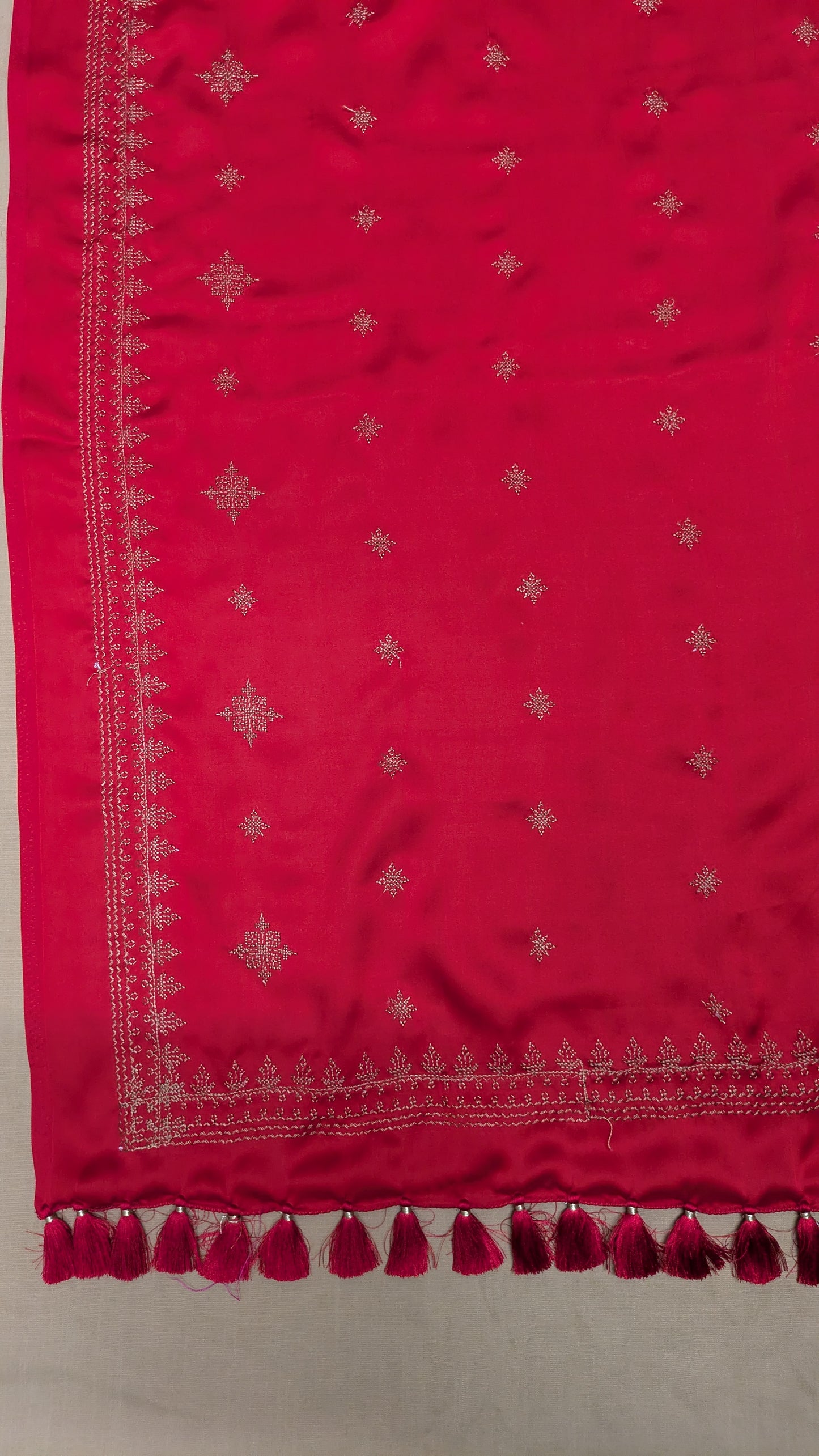 Red Tulsi Kasuti Saree