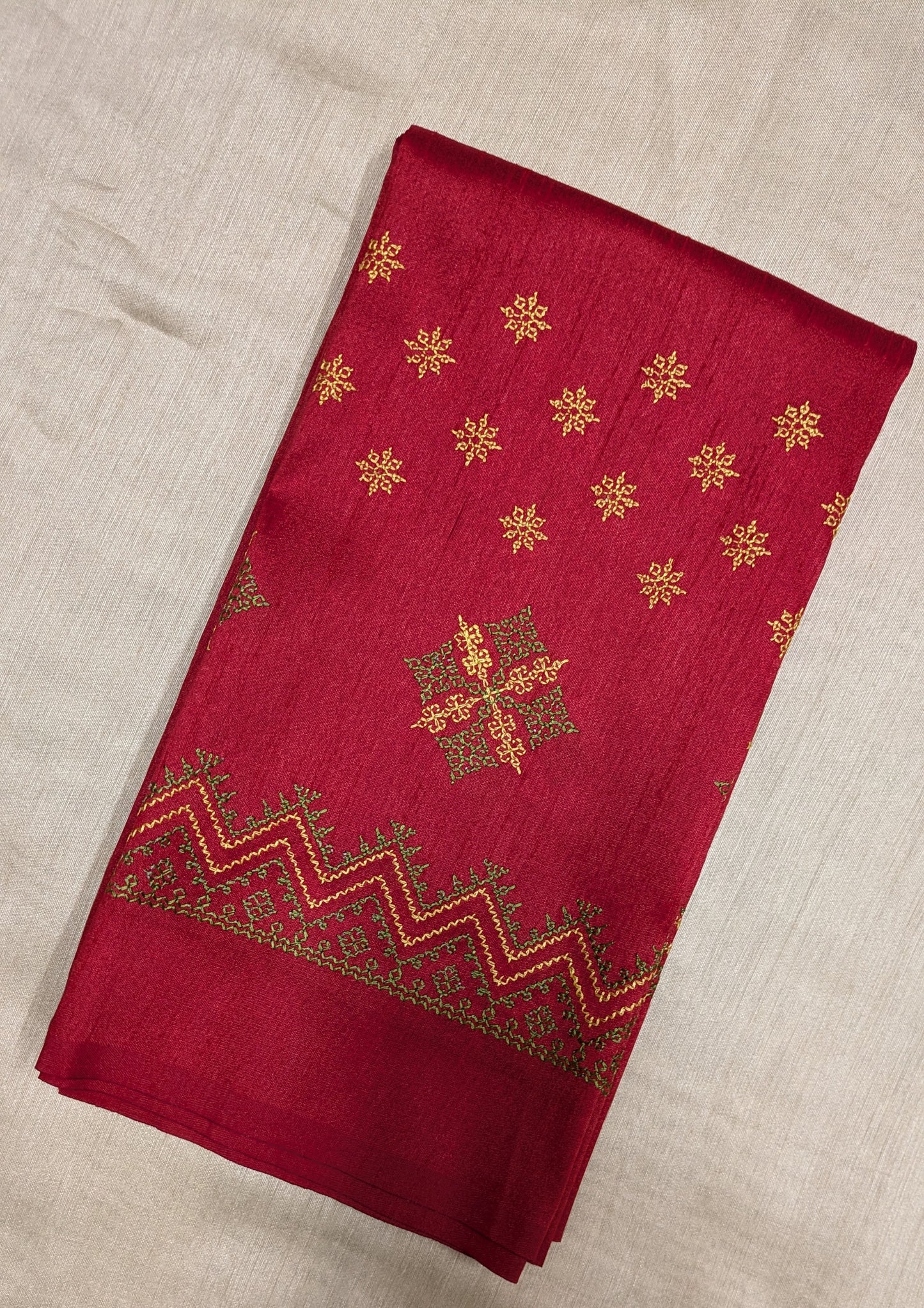 Red Saraswati Kasuti Blouse