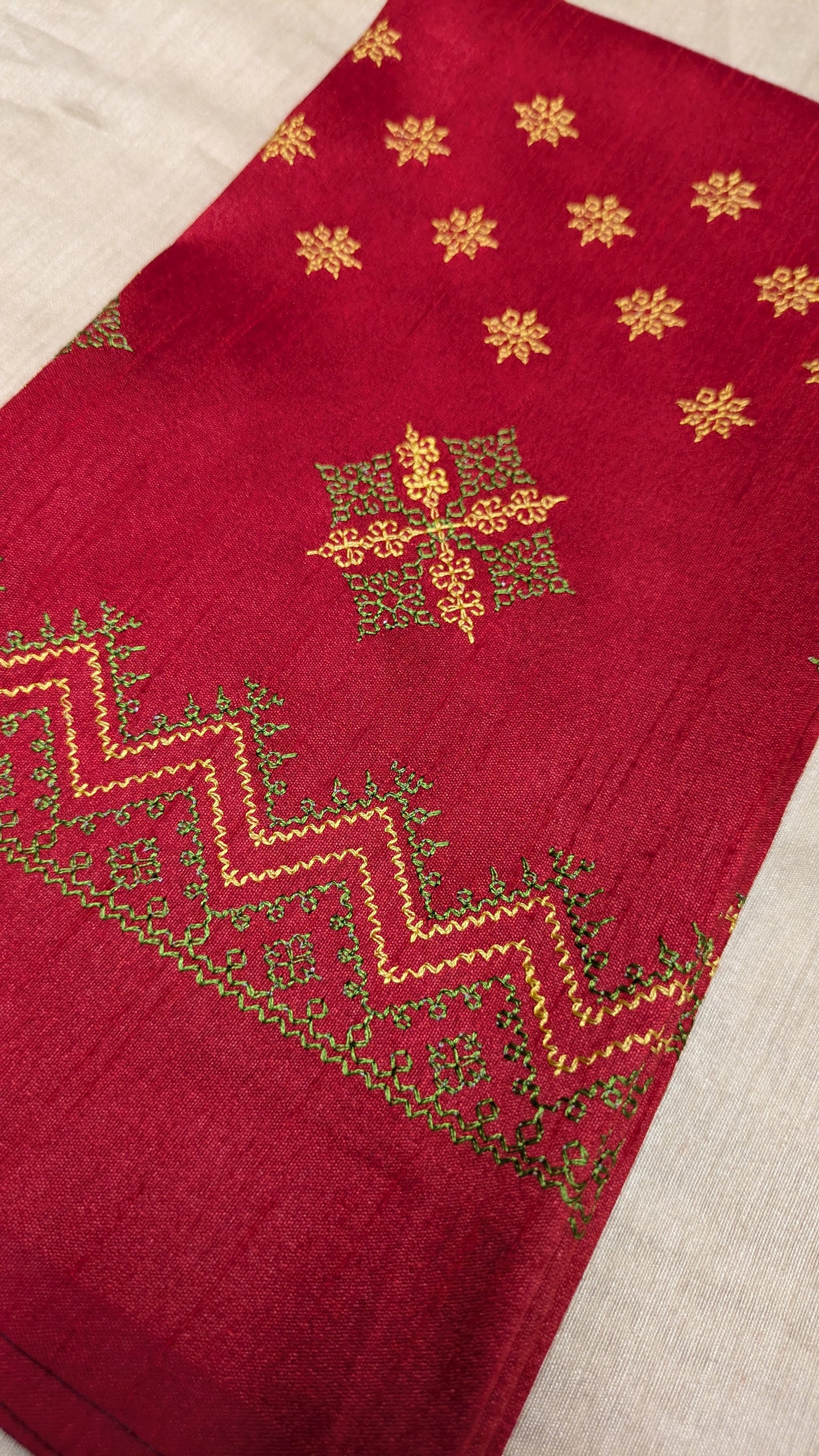 Red Saraswati Kasuti Blouse