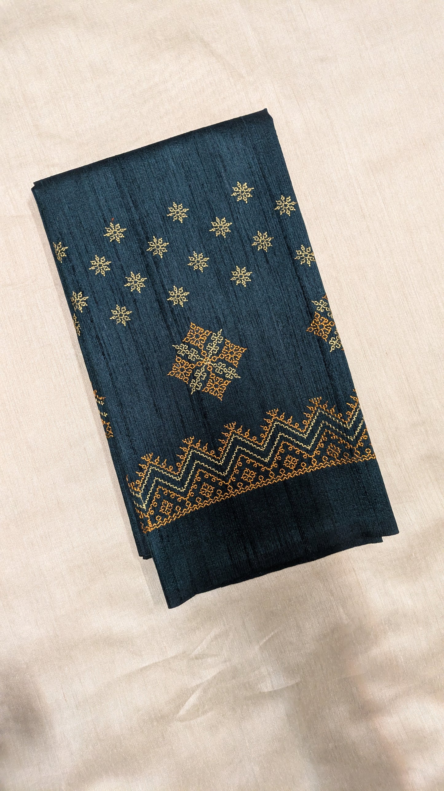 Deep Green Saraswati Kasuti Blouse