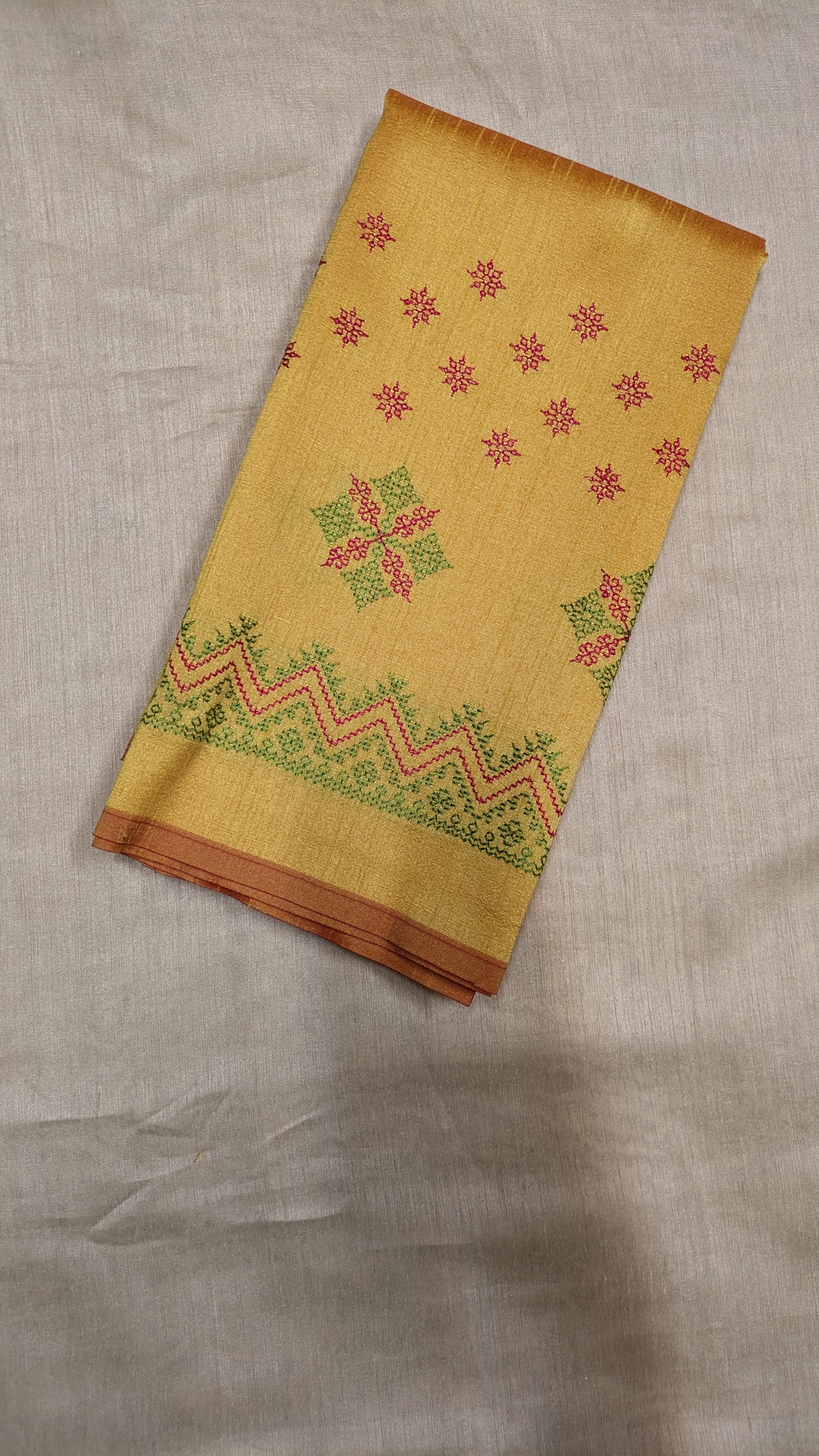 Yellow Saraswati Kasuti Blouse