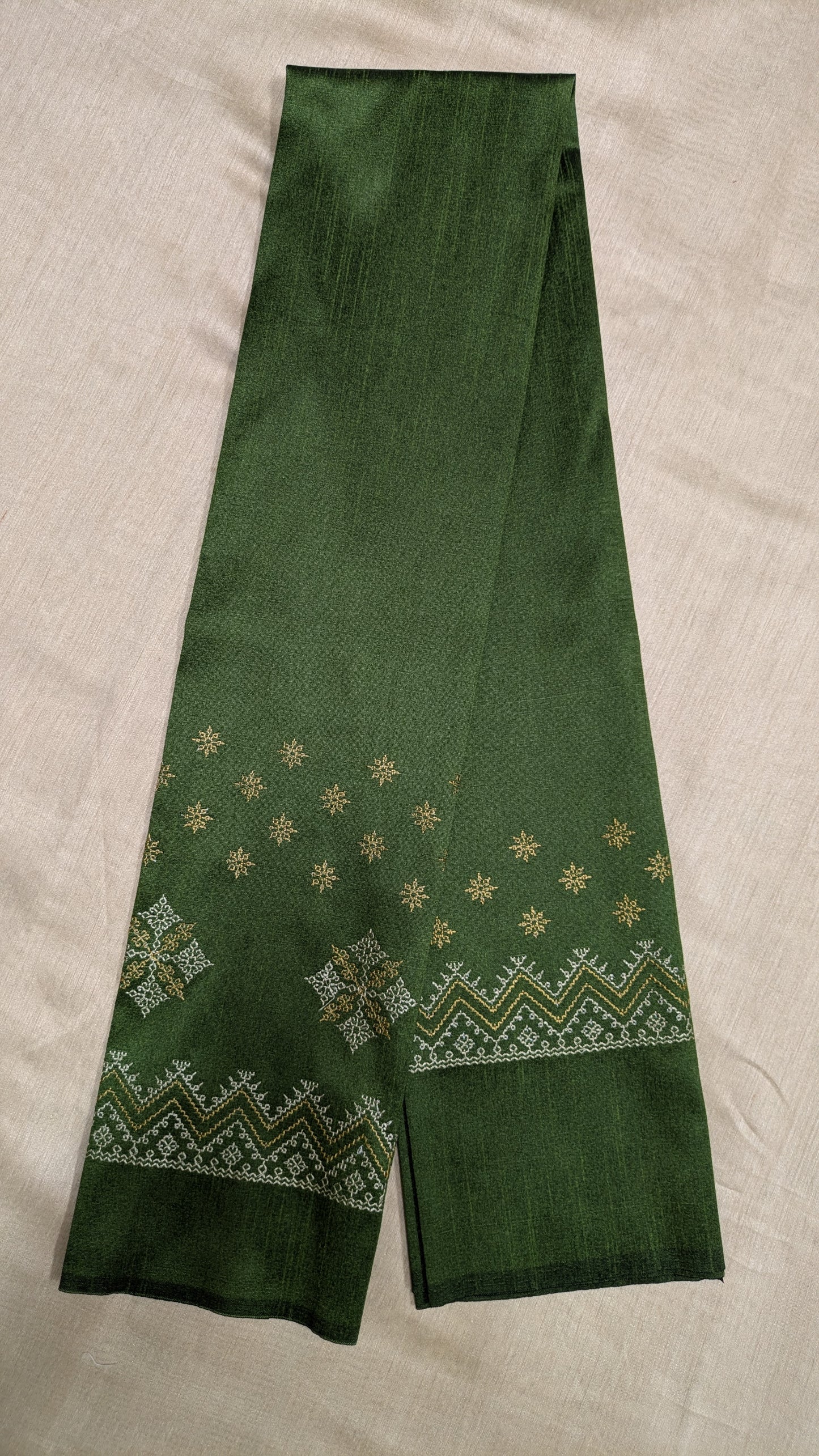 Mehendi Green Saraswati Kasuti Blouse
