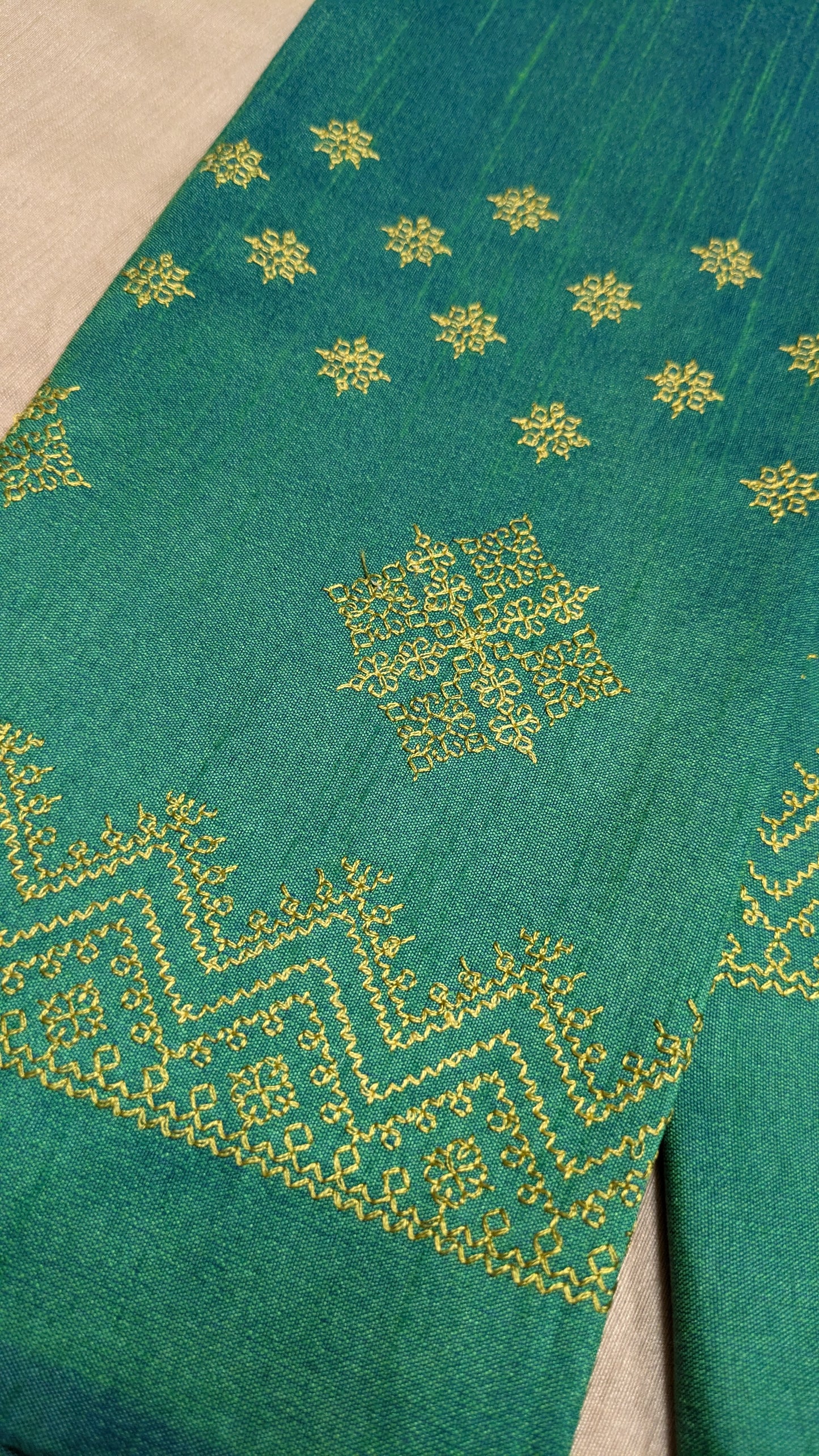 Emerald Green Saraswati Kasuti Blouse