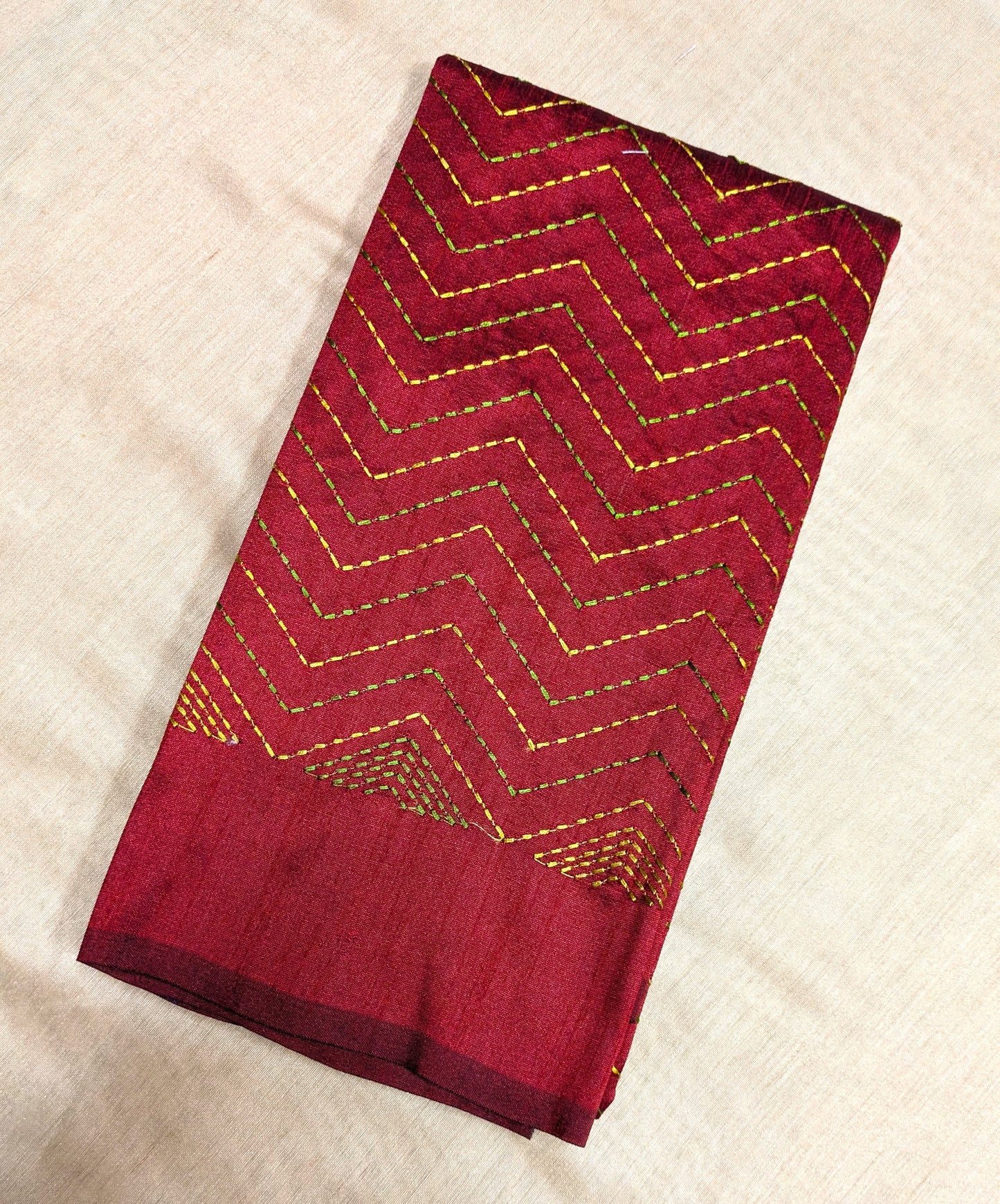 Kumkum Red Kanta Stripes Blouse