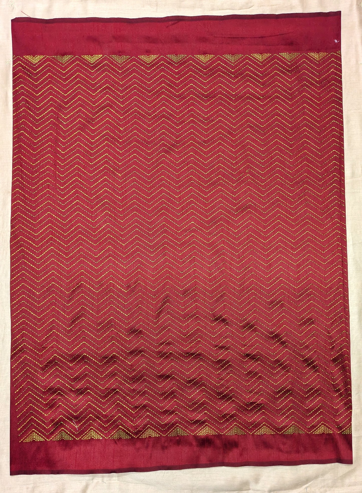Kumkum Red Kanta Stripes Blouse