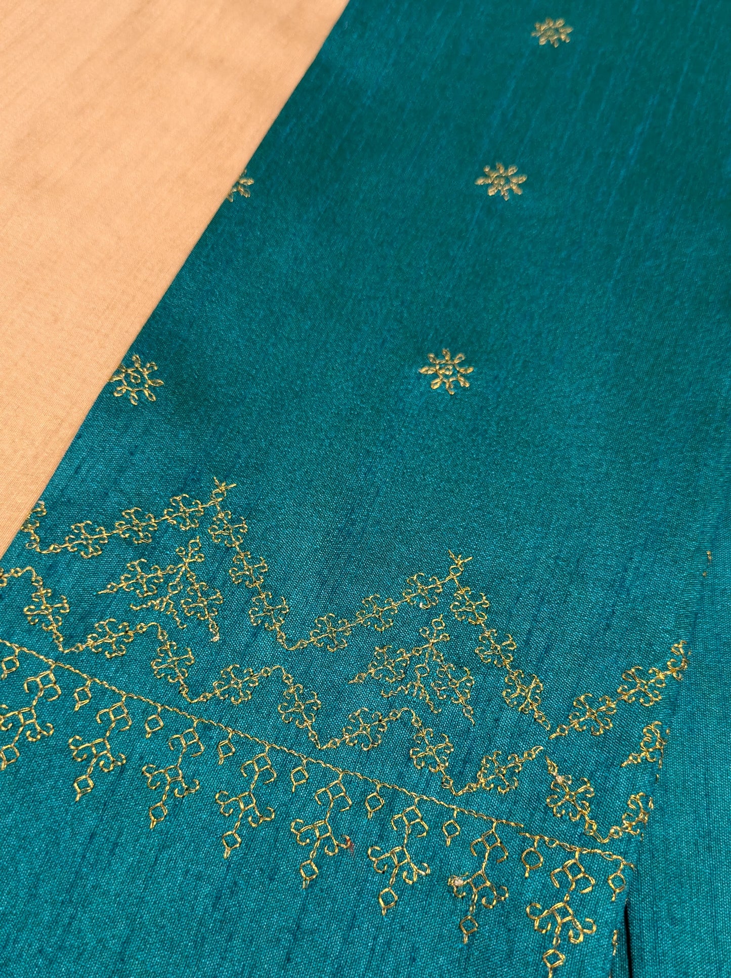 Peacock Blue Rukmini Kasuti Blouse