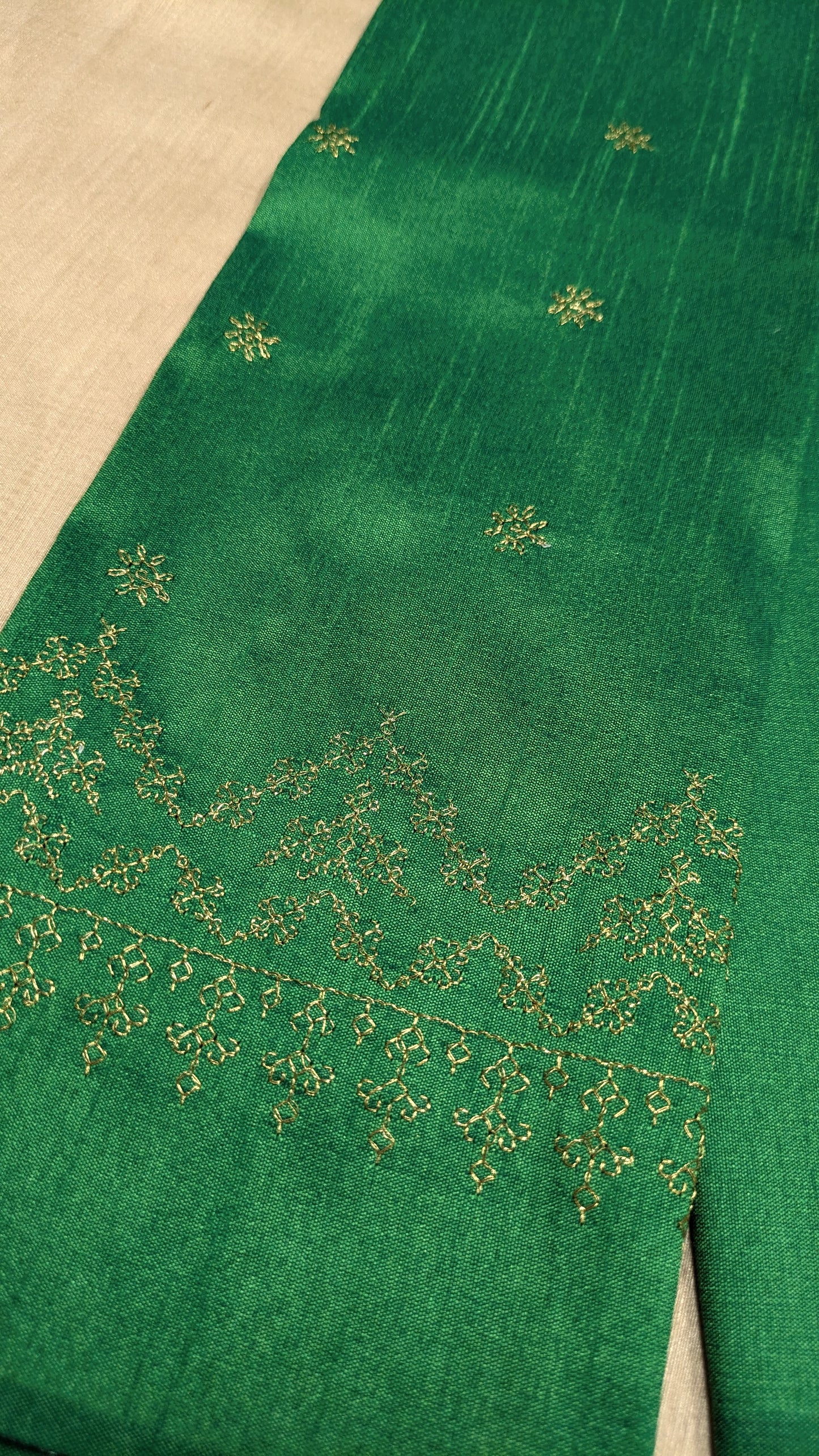 Emerald Green Rukmini Kasuti Blouse
