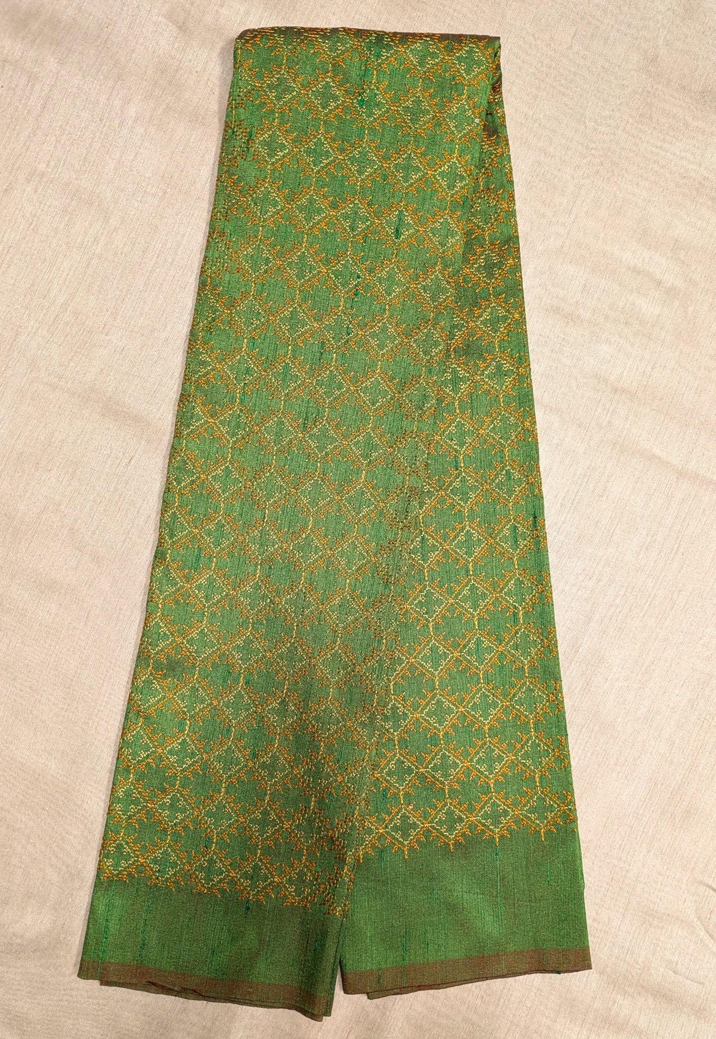 Mehendi Green Kasuti Bloom Blouse