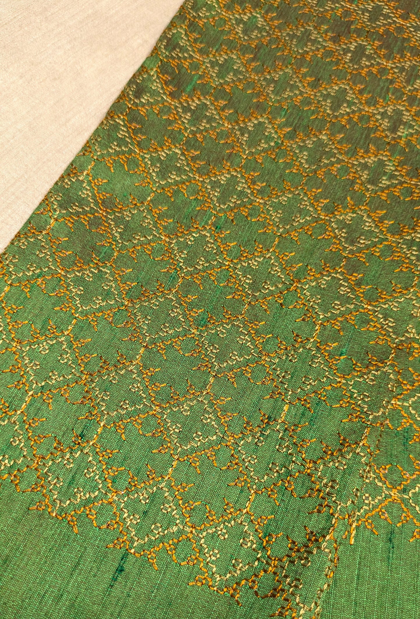 Mehendi Green Kasuti Bloom Blouse