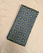 Load image into Gallery viewer, Dark grey chaya kasuti blouse side angle showing embroidered detail