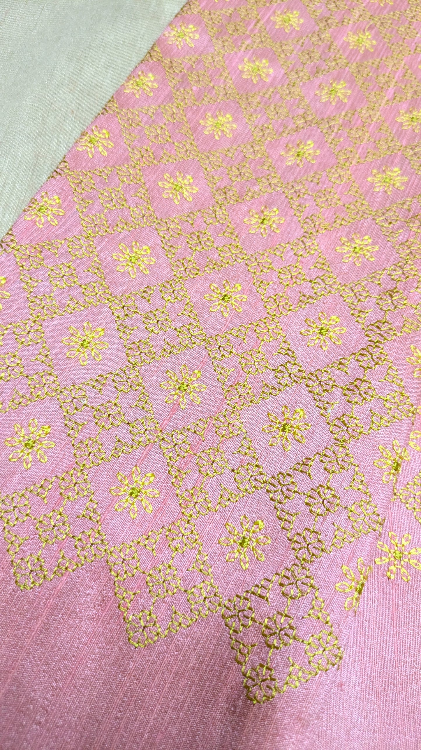 Baby Pink Chaya Kasuti Blouse