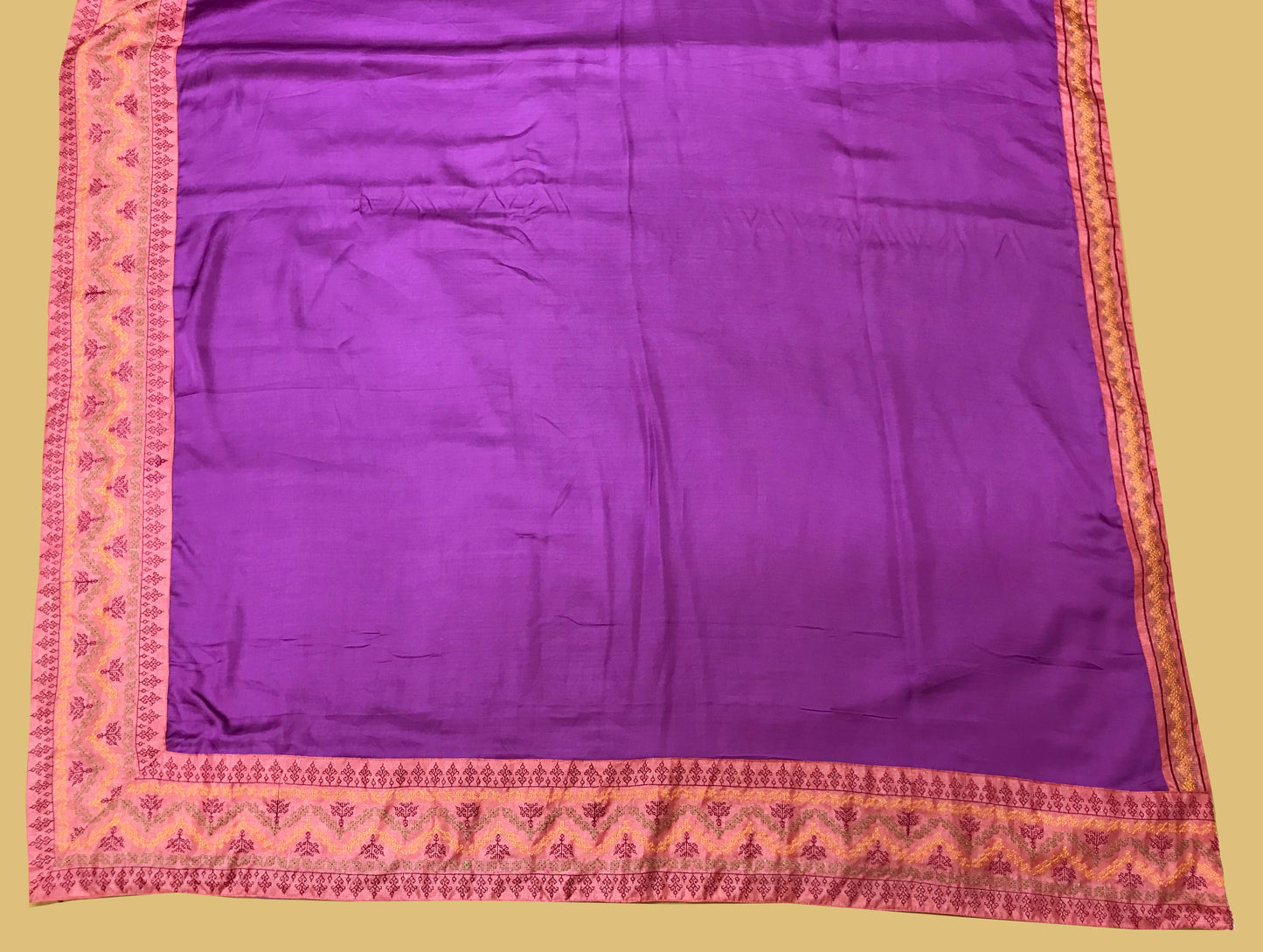 Purple Maharani Border Saree