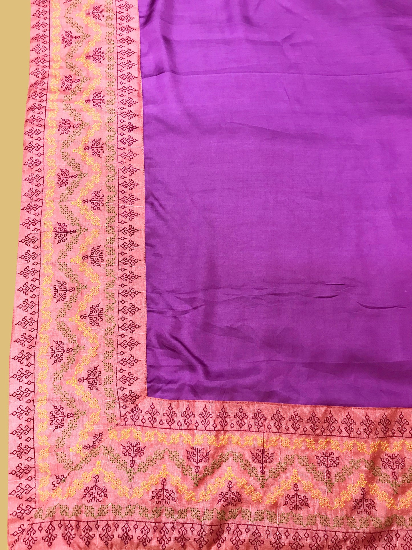 Purple Maharani Border Saree