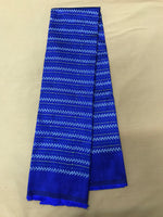 Load image into Gallery viewer, Royal blue village kasuti blouse front view with detailed embroidery