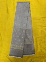 Load image into Gallery viewer, Blue kasuti blouse with zari peacock motif embroidery close-up