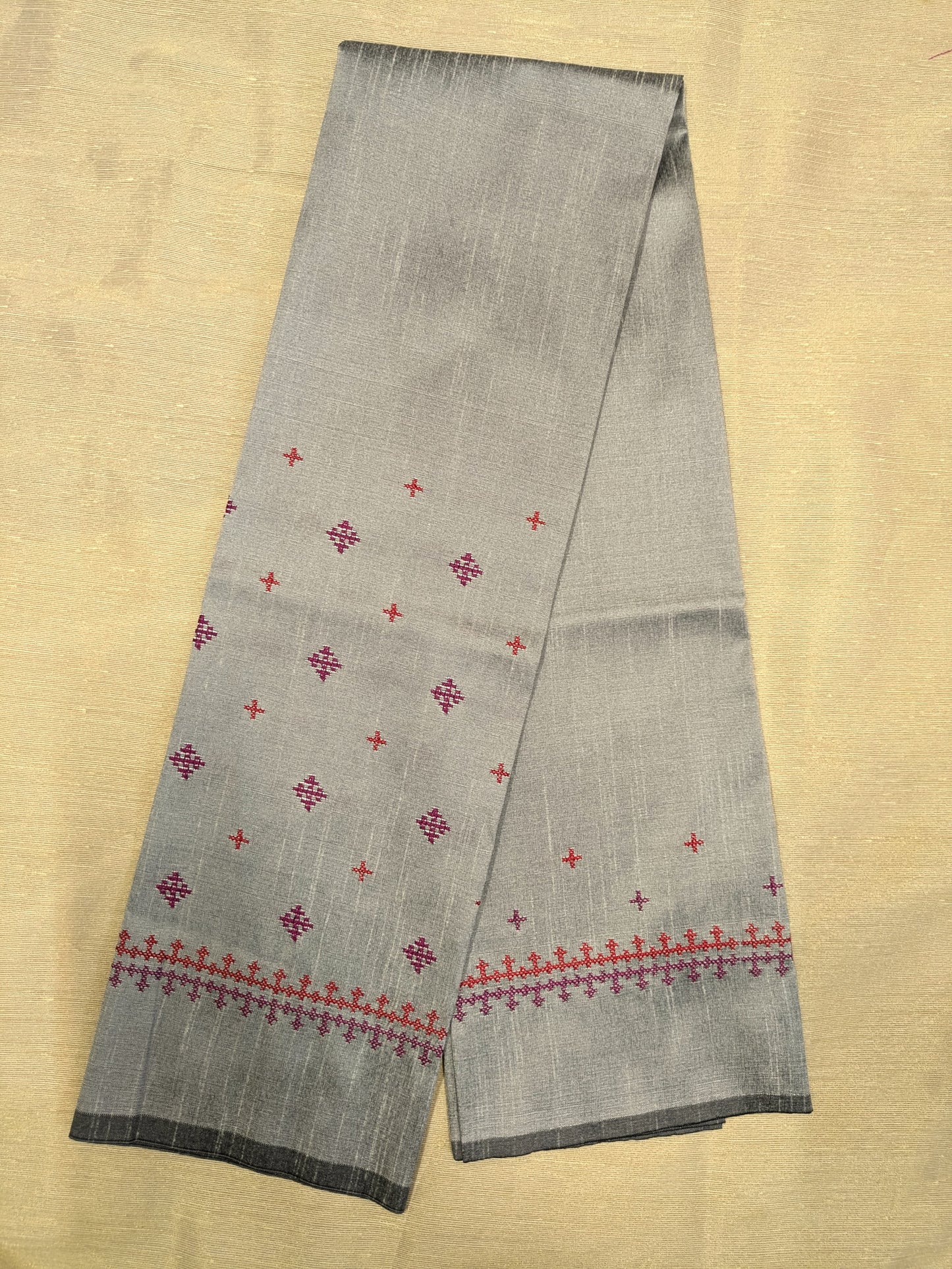 Grey Diamond Kutchwork Blouse