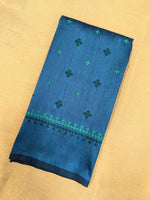 Load image into Gallery viewer, embroidery close-up of ananda blue diamond kutchwork blouse