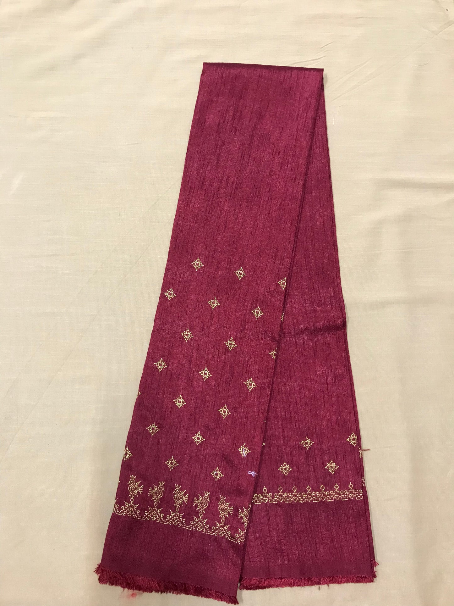 Maroon Peacock Kasuti Blouse