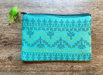 Load image into Gallery viewer, Green maharani purse with embroidered detailing front
