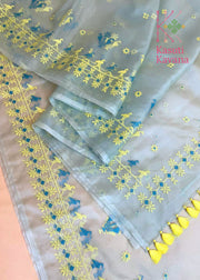 Mayur Organza Kasuti Saree