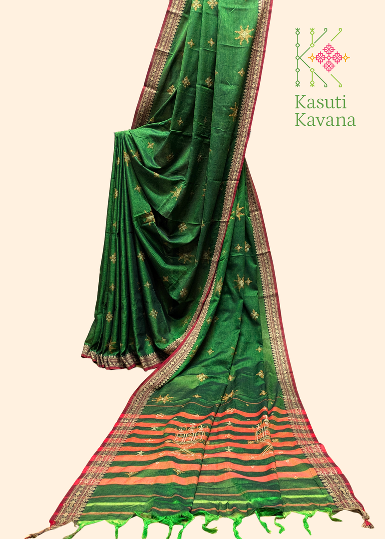 Kasuti Ter Handwoven Cotton Saree